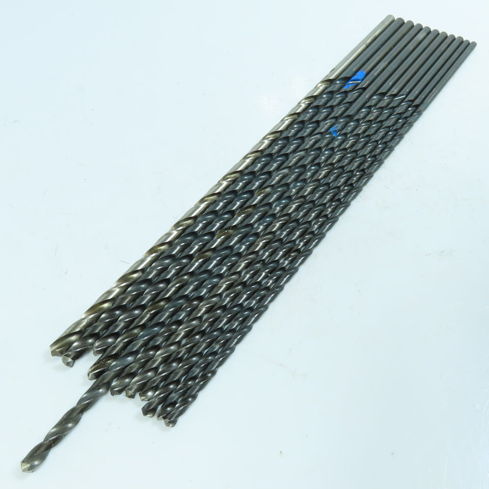 Misc. 11/64", 13/64", 7/32", 15/64", 1/4", 17/64" HSS Twist Drill Bit Lot of 11