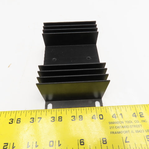 Omega FHS-1 4" x 3" x 2" Finned Aluminum Heat Sink Lot Of 2