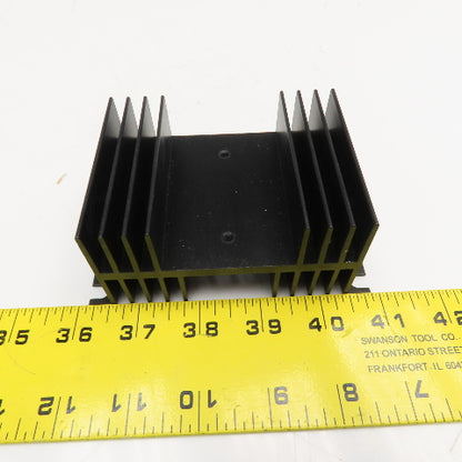 Omega FHS-1 4" x 3" x 2" Finned Aluminum Heat Sink Lot Of 2