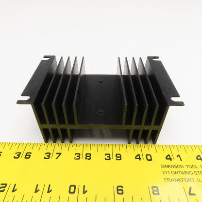 Omega FHS-1 4" x 3" x 2" Finned Aluminum Heat Sink Lot Of 2