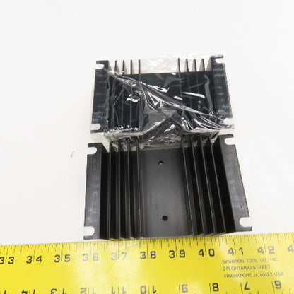 Omega FHS-1 4" x 3" x 2" Finned Aluminum Heat Sink Lot Of 2
