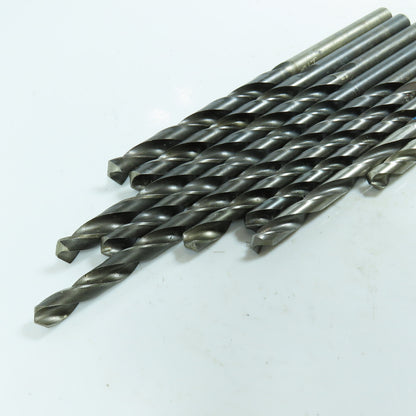3/8", 25/64", 13/32", 7/16", 15/32", 1/2", 33/64" HSS Twist Drill Bit Lot of 9