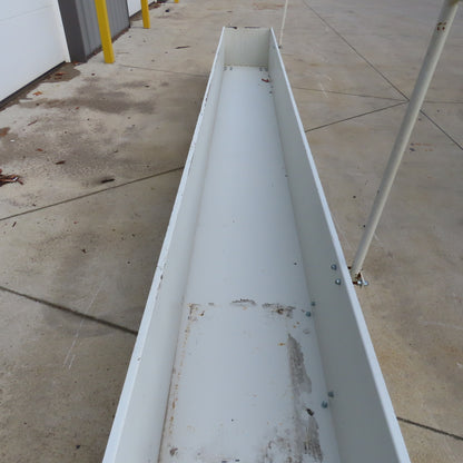 180 L x 18-3/4 W x 15-1/2 " D Slug Scrap Chip Catchment Tray Pan W/Casters