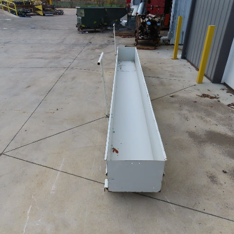 180 L x 18-3/4 W x 15-1/2 " D Slug Scrap Chip Catchment Tray Pan W/Casters