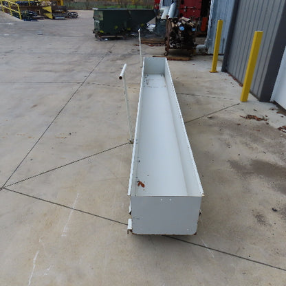 180 L x 18-3/4 W x 15-1/2 " D Slug Scrap Chip Catchment Tray Pan W/Casters