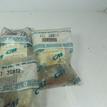 CM Columbus McKinnon 2G812 Big Orange 3/8 Wire Rope Clip Lot of 9