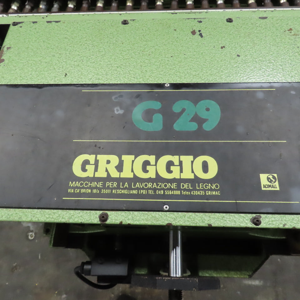 Griggio G29 29 Spindle Automatic Line Boring Wood Drill Machine 230/460V 3Ph