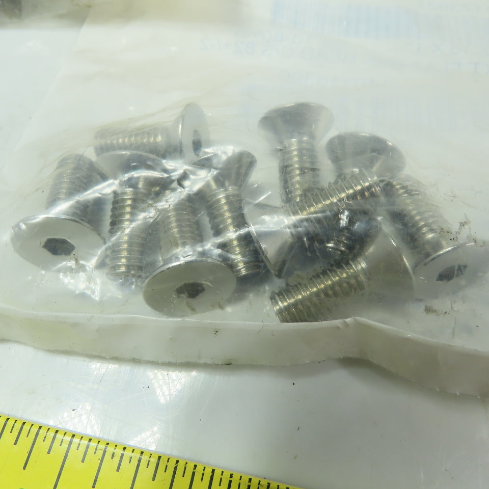 3/8-16x1 Flat Head Hex Socket Cap Screws 18-8 Stainless Steel Lot of 60