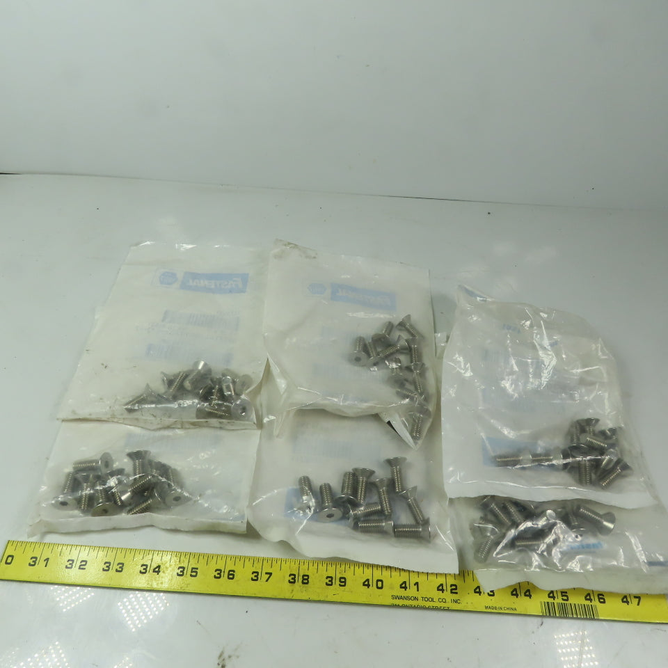 3/8-16x1 Flat Head Hex Socket Cap Screws 18-8 Stainless Steel Lot of 60