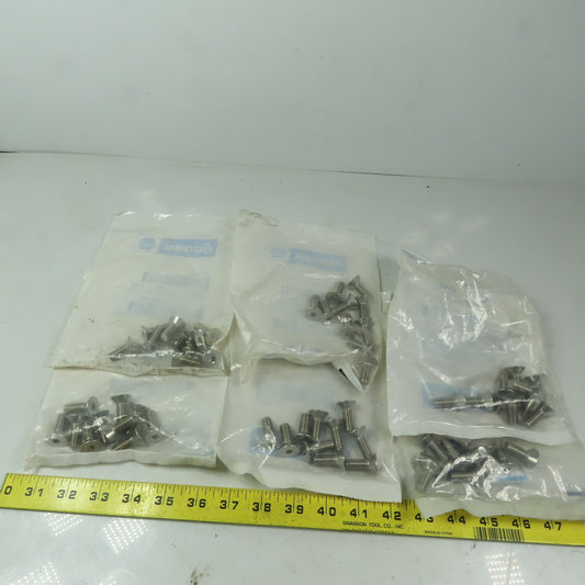 3/8-16x1 Flat Head Hex Socket Cap Screws 18-8 Stainless Steel Lot of 60