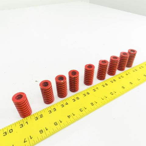 Misumi SWM22-45 22mm x 45mm L Red Coil Spring Lot Of 9