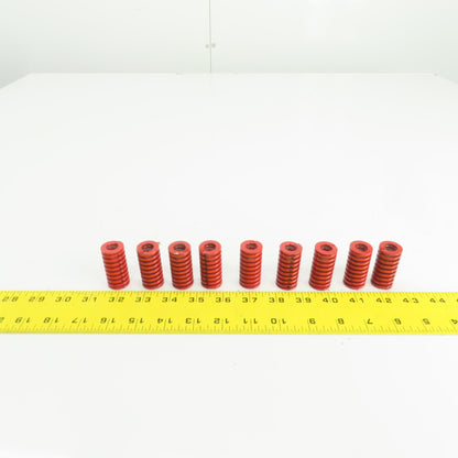 Misumi SWM22-45 22mm x 45mm L Red Coil Spring Lot Of 9