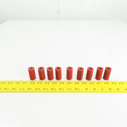 Misumi SWM22-45 22mm x 45mm L Red Coil Spring Lot Of 9
