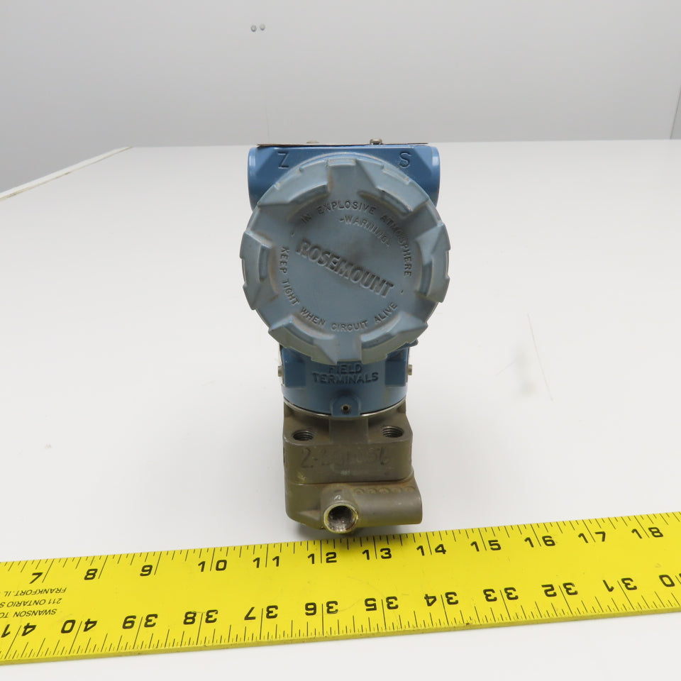 Rosemount CD2M22A1A Flow Meter 3626PSI 0-250" H2O 1/4" NPT 6-12VDC