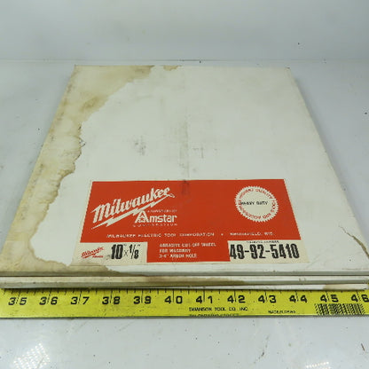 Milwaukee 49-92-5410 10-1/8" Abrasive Cutoff Wheel For Masonry 3/4" Arbor