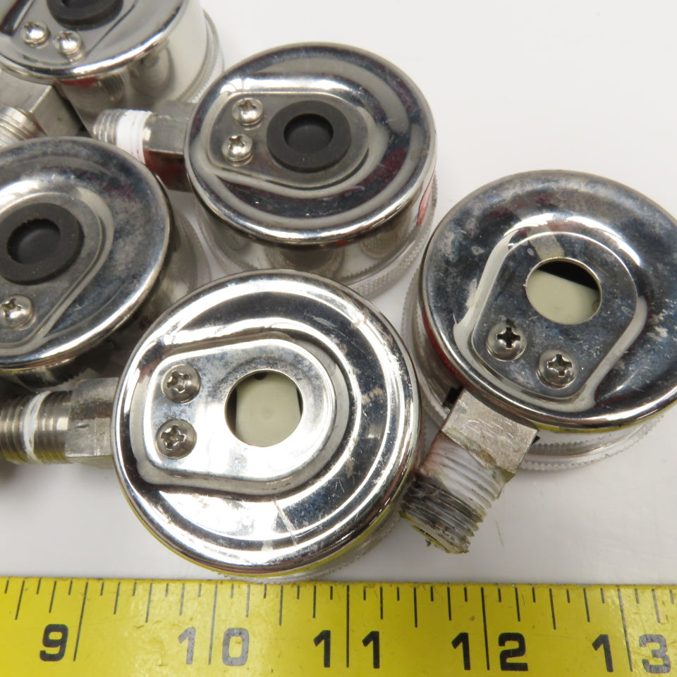 Matheson 63-2206 60PSI 30"Hg Vacuum 400kPa Pressure Gauge 1/4" NPT Lot Of 7