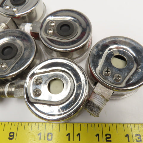 Matheson 63-2206 60PSI 30"Hg Vacuum 400kPa Pressure Gauge 1/4" NPT Lot Of 7