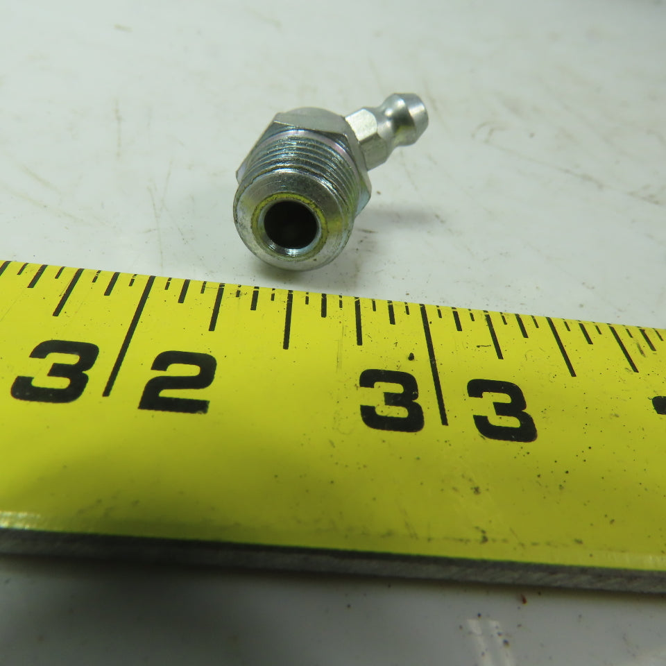1/4" NPT 45° Grease Fitting Zerk Grease Nipple Lot Of 10