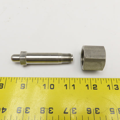 Parker 54 Series 1/4" NPT x 1/2" NPT Female Stainless Steel Gas Inlet Connector