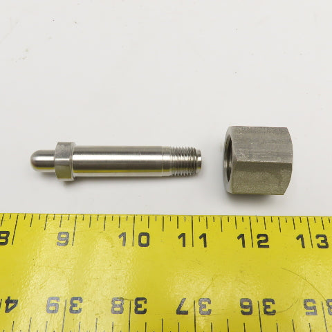 Parker 54 Series 1/4" NPT x 1/2" NPT Female Stainless Steel Gas Inlet Connector