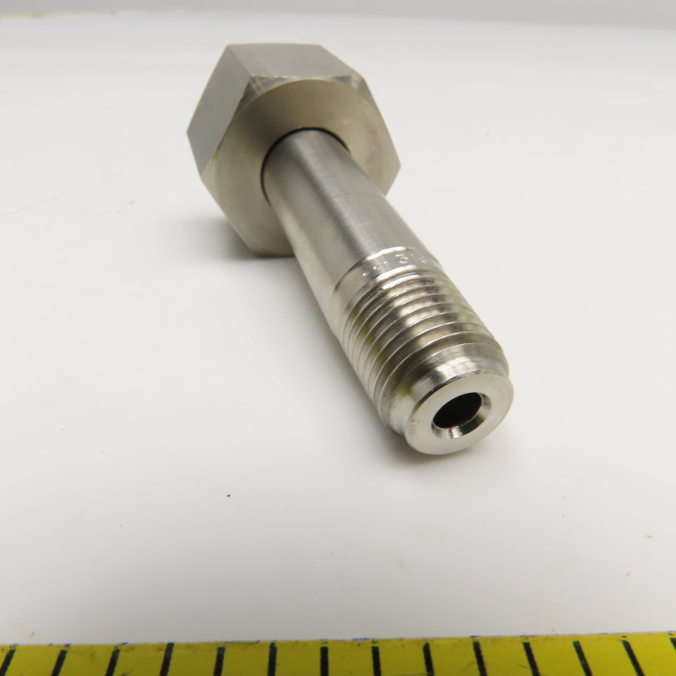Parker 54 Series 1/4" NPT x 1/2" NPT Female Stainless Steel Gas Inlet Connector