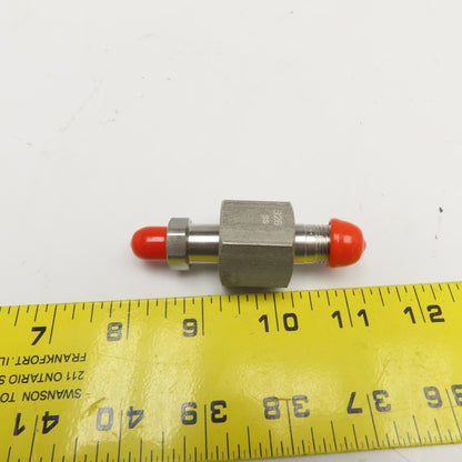 Parker 54 Series 1/4" NPT x 1/2" NPT Female Stainless Steel Gas Inlet Connector