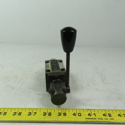 Rexroth 4WMM6J52/F 466583/2 Hydraulic Manual Control Distribution Valve 3 Pos.