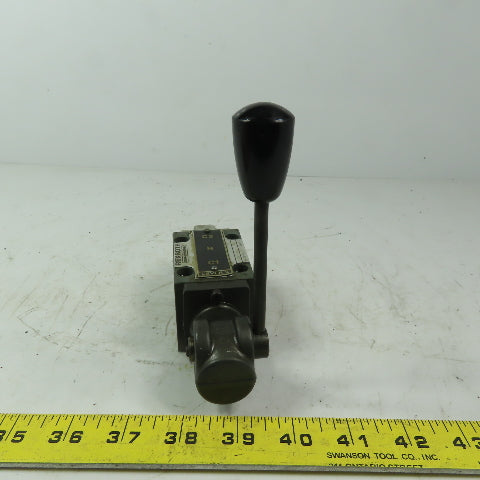 Rexroth 4WMM6J52/F 466583/2 Hydraulic Manual Control Distribution Valve 3 Pos.