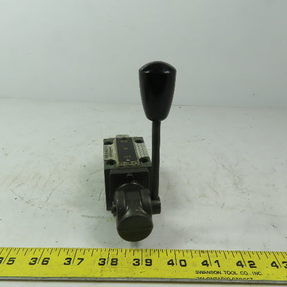 Rexroth 4WMM6J52/F 466583/2 Hydraulic Manual Control Distribution Valve 3 Pos.