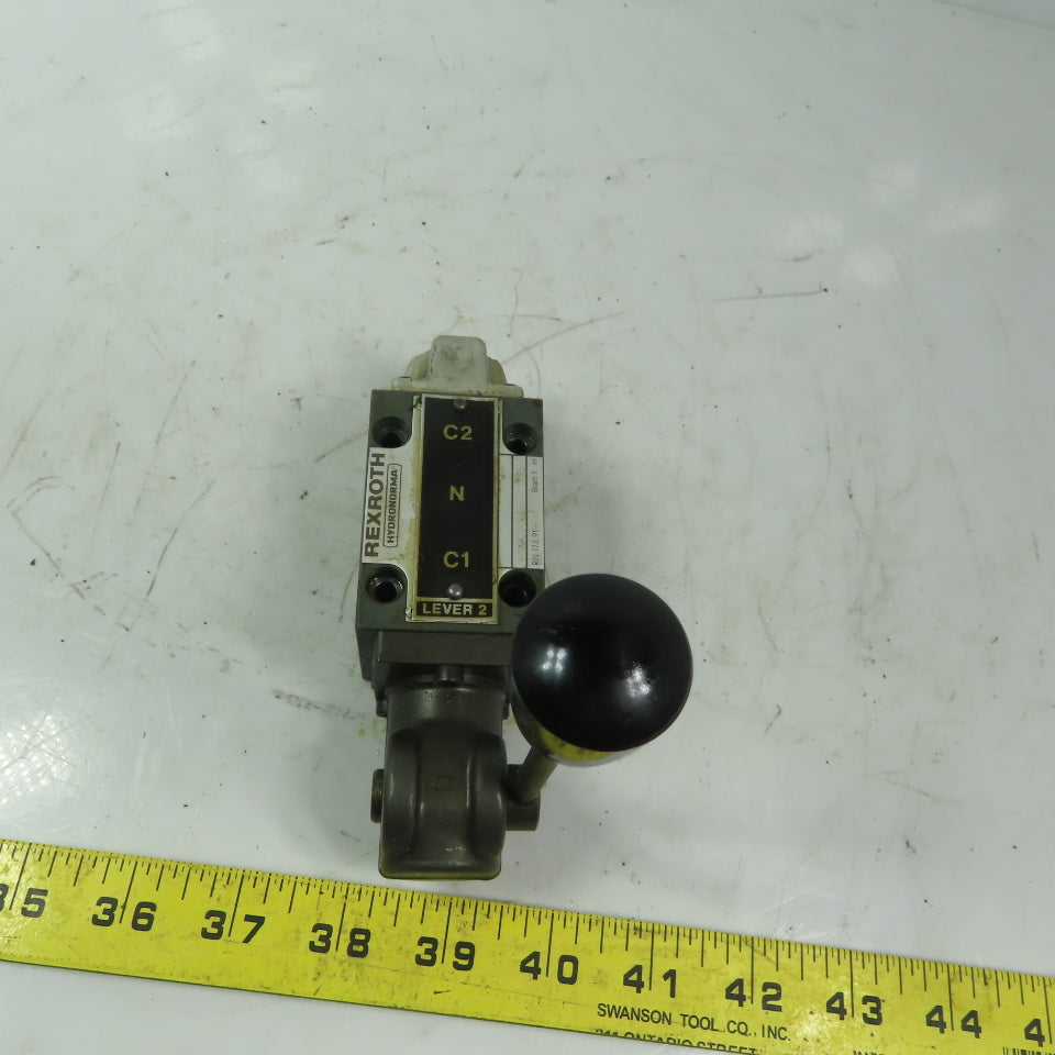 Rexroth 4WMM6J52/F 466583/2 Hydraulic Manual Control Distribution Valve 3 Pos.