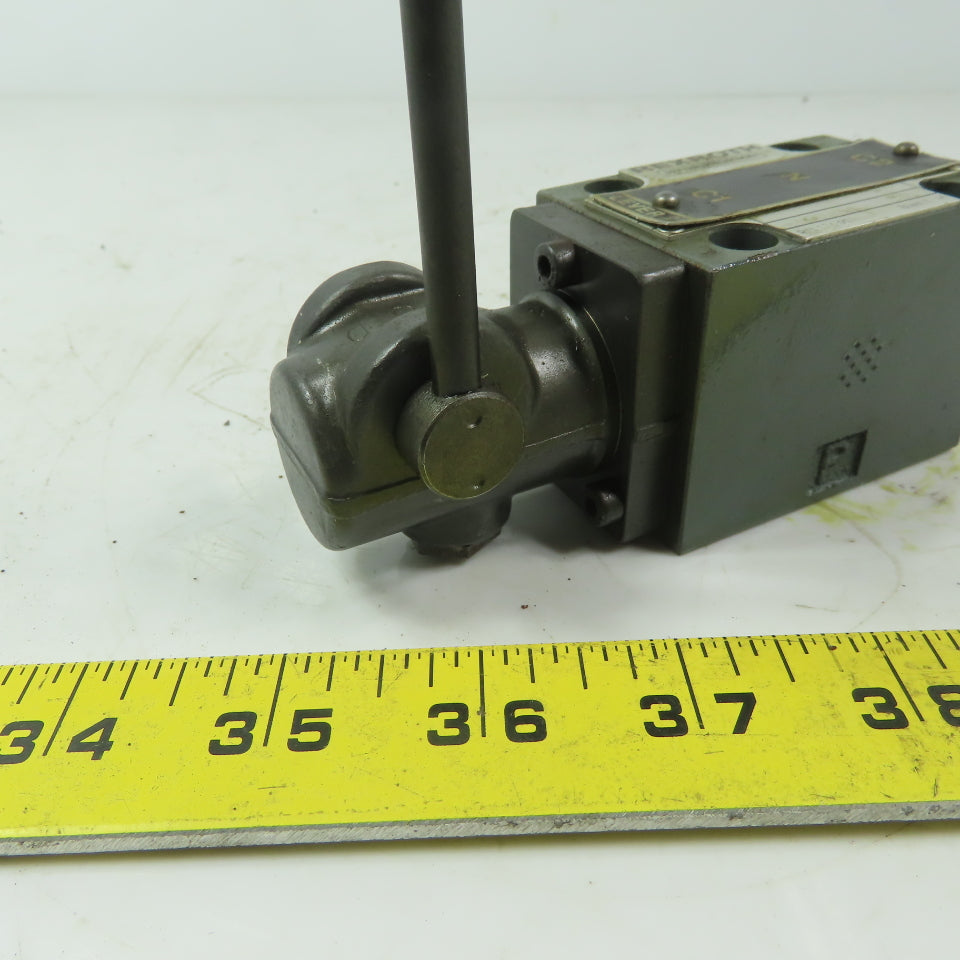Rexroth 4WMM6J52/F 466583/2 Hydraulic Manual Control Distribution Valve 3 Pos.