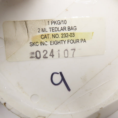 SKC Inc. 232-03 Tedlar Sampling Bag 3 Liter Lot Of 9