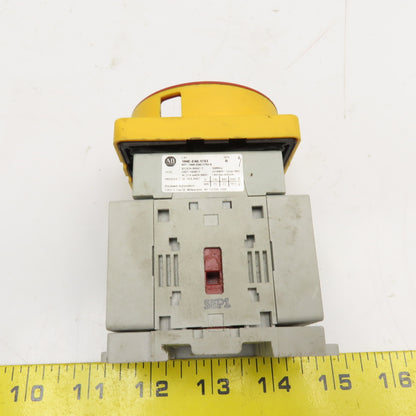 Allen Bradley 194E-E40-1753 600V 20Hp 1Ph 3Ph Disconnect Switch Panel Operator