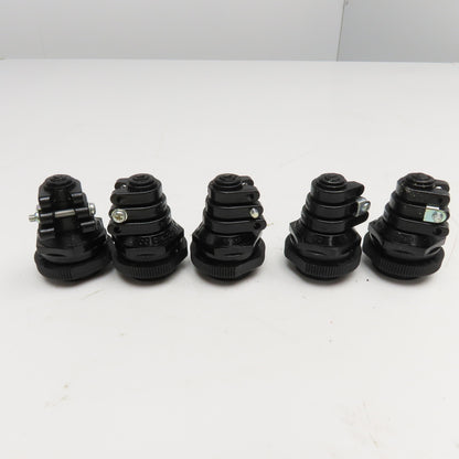 Ohm Electric OA-2 Plastic Cable Gland 9-19mm Cable 33mm Mounting Hole Lot Of 5