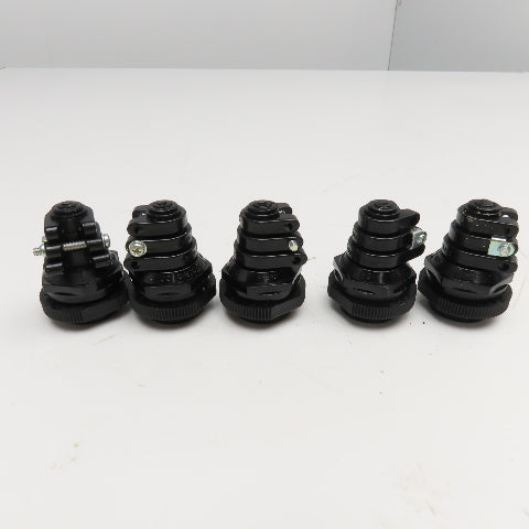 Ohm Electric OA-2 Plastic Cable Gland 9-19mm Cable 33mm Mounting Hole Lot Of 5