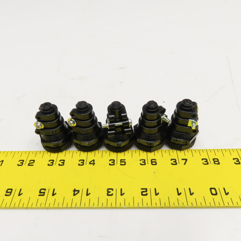 Ohm Electric OA-1 Plastic Cable Gland 4-12mm Cable 21mm Mounting Hole Lot Of 5