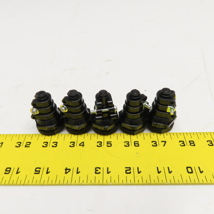 Ohm Electric OA-1 Plastic Cable Gland 4-12mm Cable 21mm Mounting Hole Lot Of 5