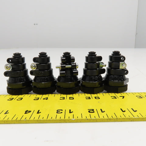 Ohm Electric OA-1 Plastic Cable Gland 4-12mm Cable 21mm Mounting Hole Lot Of 5