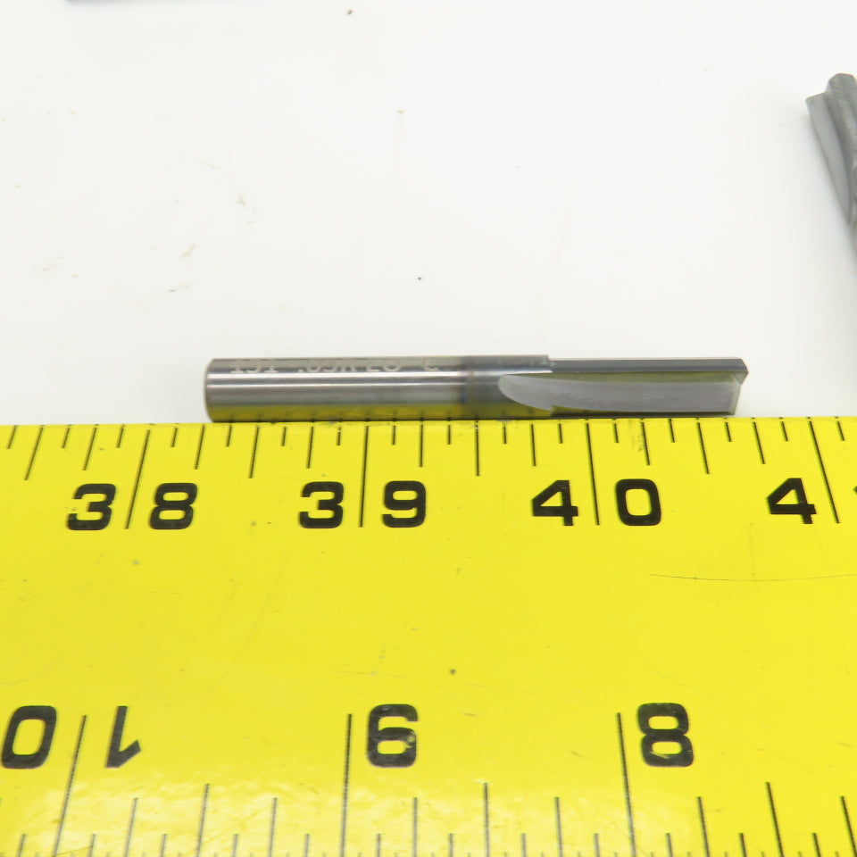Garr 131-.03REO-C 5/16" 2-Straight Flute Carbide End Mill 5/16" Shank Lot Of 2