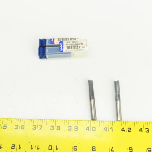 Garr 131-.03REO-C 5/16" 2-Straight Flute Carbide End Mill 5/16" Shank Lot Of 2