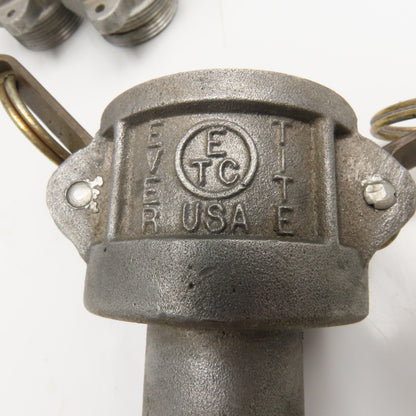 Ever-Tite 1-1/2" Cam Lock Male Hose Barb x 1-1/2" Male Coupling Lot Of 2
