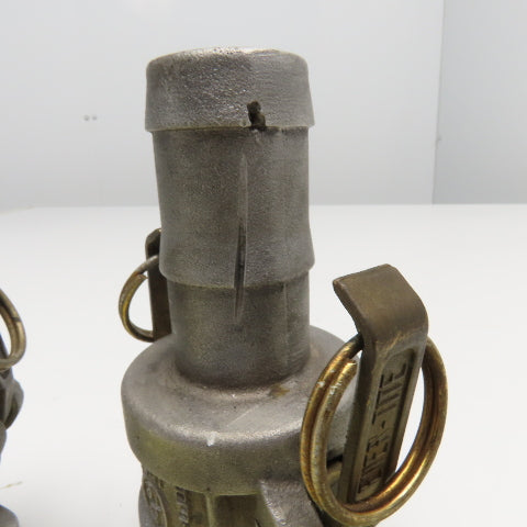 Ever-Tite 1-1/2" Cam Lock Male Hose Barb x 1-1/2" Male Coupling Lot Of 2