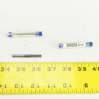Garr 131-.03R 3/16" 2-Straight Flute Carbide End Mill 3/16" Shank Lot Of 2