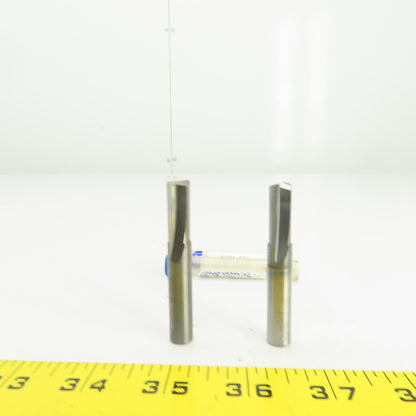 Garr 131.03REO-C 3/8" 2-Straight Flute Carbide End Mill 3/8" Shank Lot Of 2