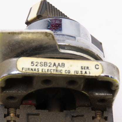Furnas 52SBAAB 2 Position Selector Switch 30mm 600V