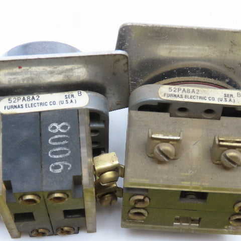 Furnas 52PA8A2 Push Button Momentary Contact Red Button 600V Lot Of 2