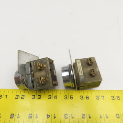 Furnas 52PA8A2 Push Button Momentary Contact Red Button 600V Lot Of 2