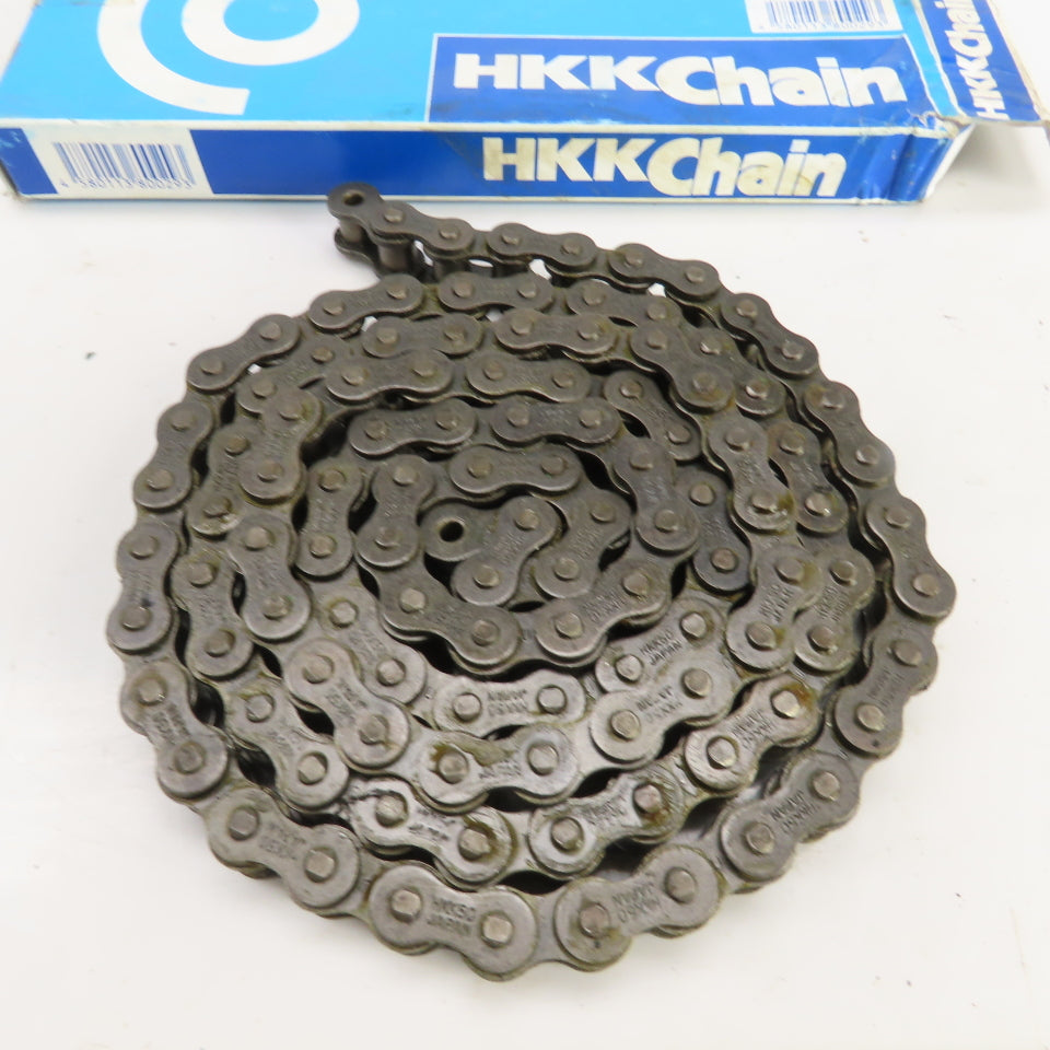 HKK No. #50 Single Row Solid Bushing Riveted Roller Chain 70" Long 5/8" Pitch