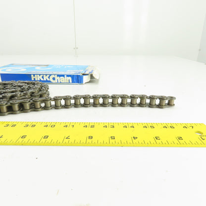 HKK No. #50 Single Row Solid Bushing Riveted Roller Chain 70" Long 5/8" Pitch