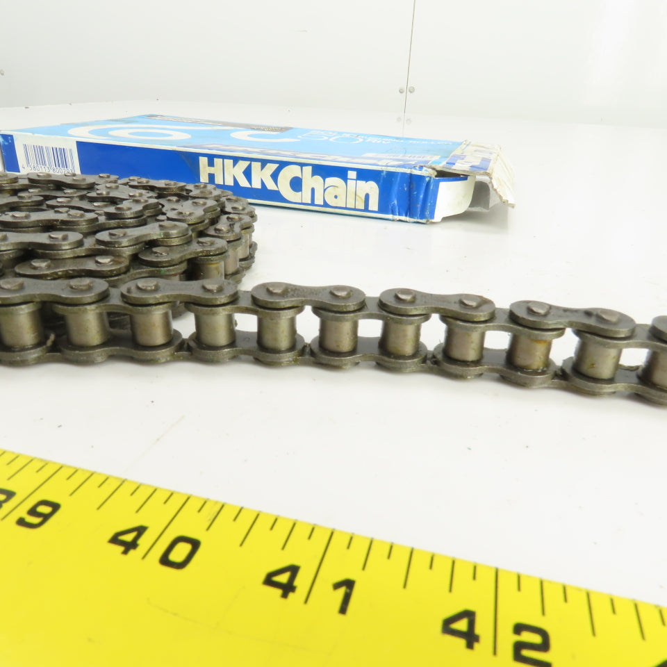HKK No. #50 Single Row Solid Bushing Riveted Roller Chain 70" Long 5/8" Pitch